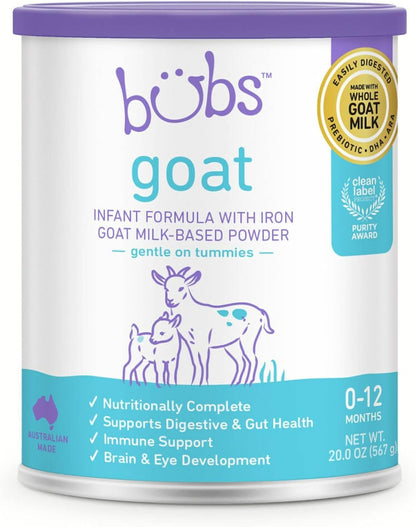Whole Goat Milk Infant Formula with Iron, 20 oz
