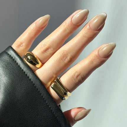 Press On Nails, Short Oval Magnetic, Fake Nails 30pc Nail Kit