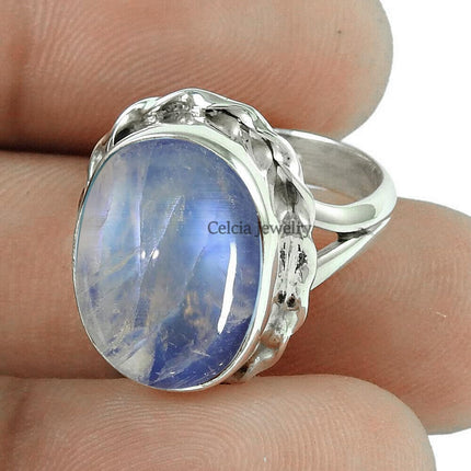 Natural Ruby Gemstone Ring 925 Sterling Silver Handmade Jewelry for Women Birthstone Ring