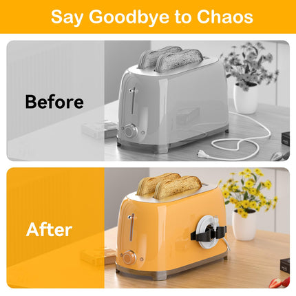 Cord Organizer for Kitchen Appliances-6PCS, Adhesive Cord Holder