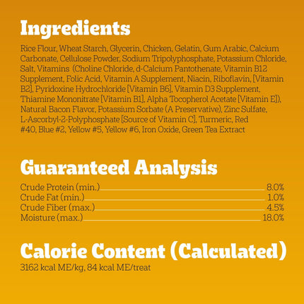 Pedigree Dentastix Dog Dental Treats, Large Breed Dog Treats, Bacon Flavor, 1.67 lb. Bag (32 Treats Total)