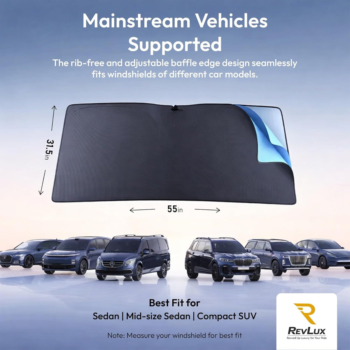 Car Windshield Sun Shade SUV & Sedan – UPF 2000+ Sun Protection & - photo 5