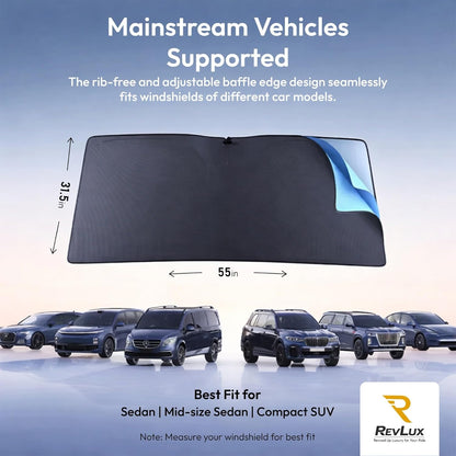 Car Windshield Sun Shade SUV & Sedan – UPF 2000+ Sun Protection & - photo 5