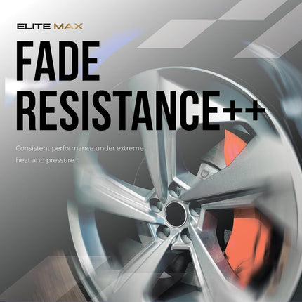 Max Advanced Brakes - EliteMAX Front Brake Pads for 2019-2023 Ram 1500, Carbon Ceramic Front Brake Pads, Hardware Included, Heavy-Duty Braking, Towing