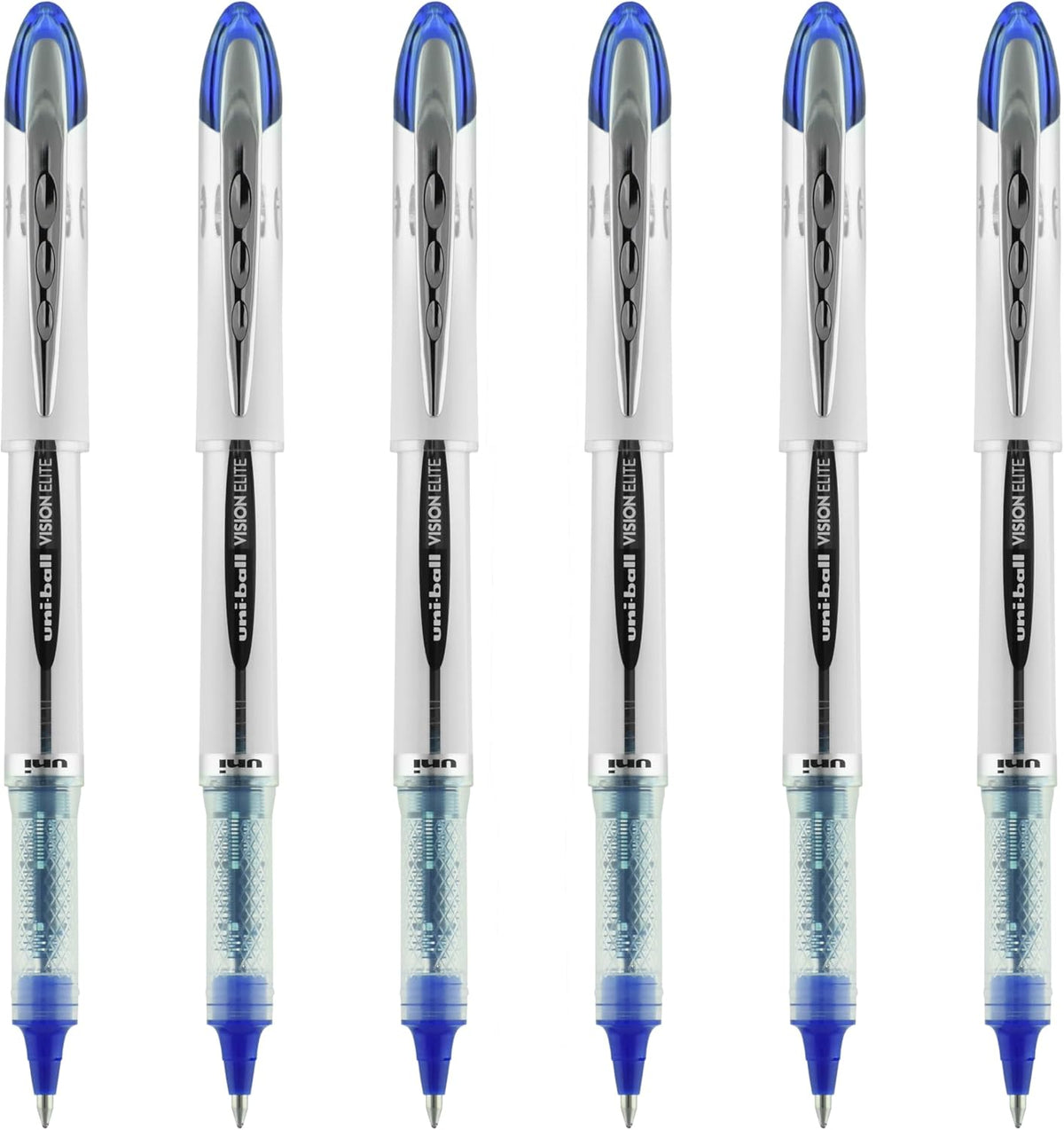 Rollerball Pen, Bold Point (0.8mm), Blue Ink, 6 Pens