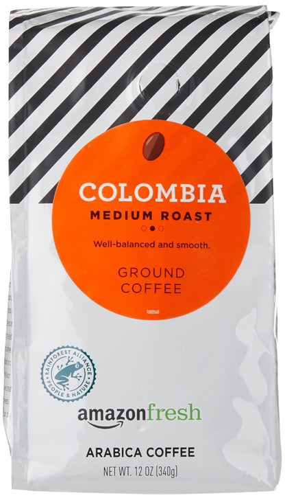 Colombia Ground Coffee, Medium Roast, 12 Ounce