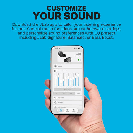 JLab Go Air Pop+ True Wireless Earbuds, in Ear Headphones, Bluetooth Earphones, 35H Playtime Ear Buds, Bluetooth Earbuds with Microphone, USB-C Charging Case, Dual Connect, EQ3 Sound, Mint Green