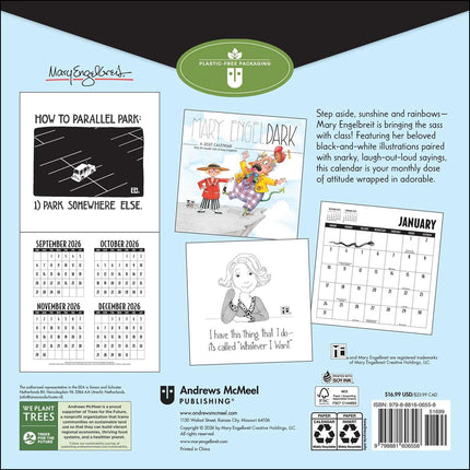 Mary EngelDark 2027 Wall Calendar: from the shadier side of Mary Engelbreit