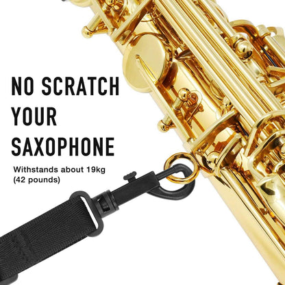 Upgraded Length Padded Saxophone Neck Strap for Alto and Tenor Saxophone - photo 5
