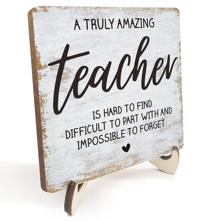 Placa decorativa motivacional de agradecimiento para escritorio con base de madera, regalo para empleados, jefe, mentor, líder o compañero de trabajo, letrero de madera inspirador para hogar u oficina, mesa o estantería