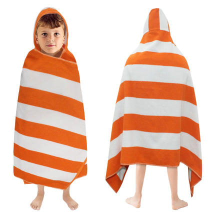 Hooded Bath Towel Wrap - 100% Cotton Soft Hooded Kids Towel