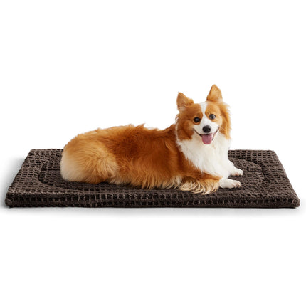 Cama lavable para perro mediano, tapete para jaula, 36x23 in. Almohadilla para perrera