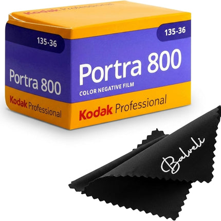 Kodak Portra 800 35mm Film Pack 36exp for 35mm Film Camera Roll Bundle - Kodak Film- Balveli Cloth - 35 mm Film Roll- Camera Film (1)