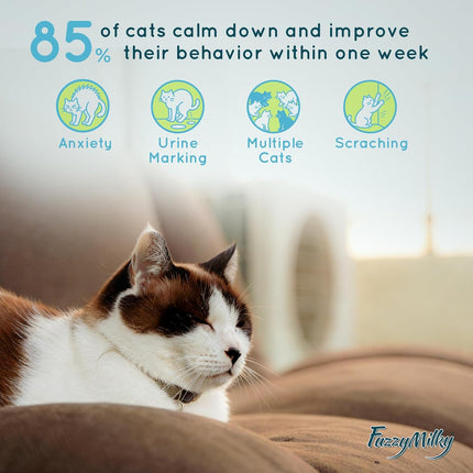 Cat Pheromone Calming Diffuser Gel, Unplugged Cordless Cat Calming, Anxiety Relief, Lasting 2 Months, Adjustable for Home,Car Travel, Scratching,Urine Marking(120 ml, 4.1 fl oz)