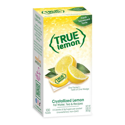 100ct (Pack of 1) - Water Enhancer - Bulk Dispenser - 0 Calorie Drink Mix Packets For Water - Sugar Free Lemon