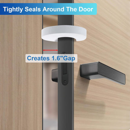 6 Pcs Premium Door Pinch Guard, Door Finger Pinch Guard for Kids Room, Foam Door Stopper for Single Area Use, Child Safety Finger Protection, Reusable & Wall-Friendly, White/Black