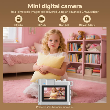 Mini Keychain Camera–2MP HD Mini Digital Camera with 16GB Card&Cool Keychains,Take Photos&Video Anywhere,Suitable for Children/Adults,Collectible Gift for Travel,Gathering&Holiday Gift