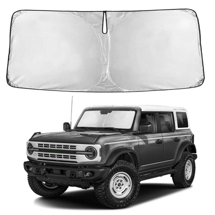 Car Front Windshield Sun Shade, Foldable Window Shade for SUVs