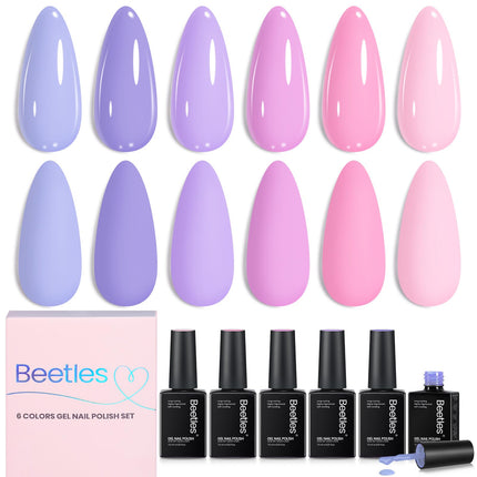 Set de esmalte en gel marrón, colección Toasty Aroma, 6 colores de otoño