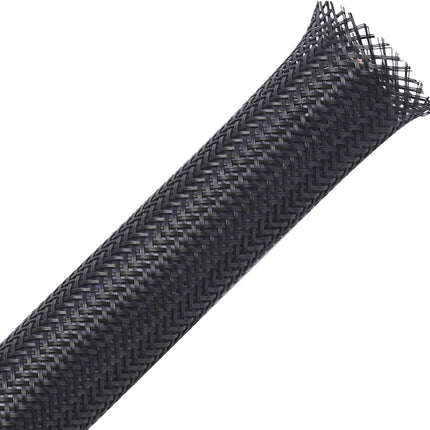 25ft - 1/2 inch PET Expandable Braided Sleeving – Black – Alex Tech Braided Cable Sleeve