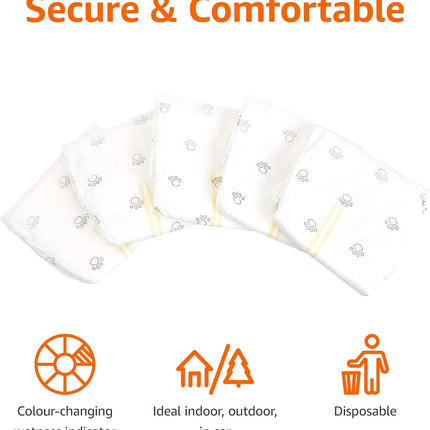 Amazon Basics Super Absorbent Male Dog Diapers, Leak-Proof Disposable Wrap with Wetness Indicator, Secure Fit, Breathable, X-Small, 30 Count