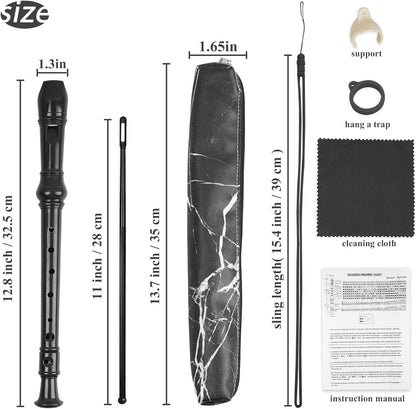 Recorder Instrument for Beginner Adults,8-Hole Soprano Descant Recorder Music Flute with Cleaning Rod & - photo 2