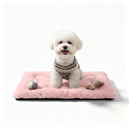 Cama para perro de 36" para jaula metálica, tapete lavable para dormir para mascotas medianas/grandes