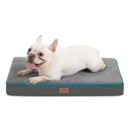 Memory Foam Dog Beds Large Sized Dog, Orthopedic Crate Pads, 35x22