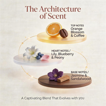 3PCS Pheromones for Women, Jasmine Lily & Peony Long-Lasting Floral Perfume Collection (30ml Each)
