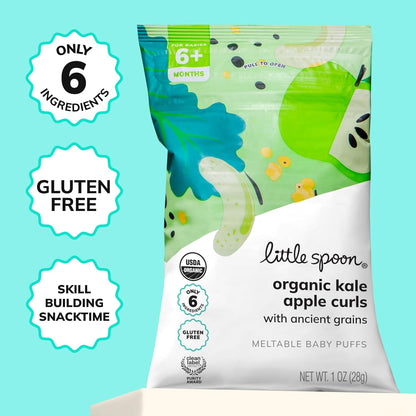 Kale Apple Meltable Baby Puffs, No Added Sugar, 4 Pack - photo 5