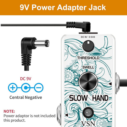 VSN Delay Slow Hand Effect Guitar Pedal for Digital Pedals Electric Guitar Slow Gear Effects Pedal Ture Bypass Mini Size …