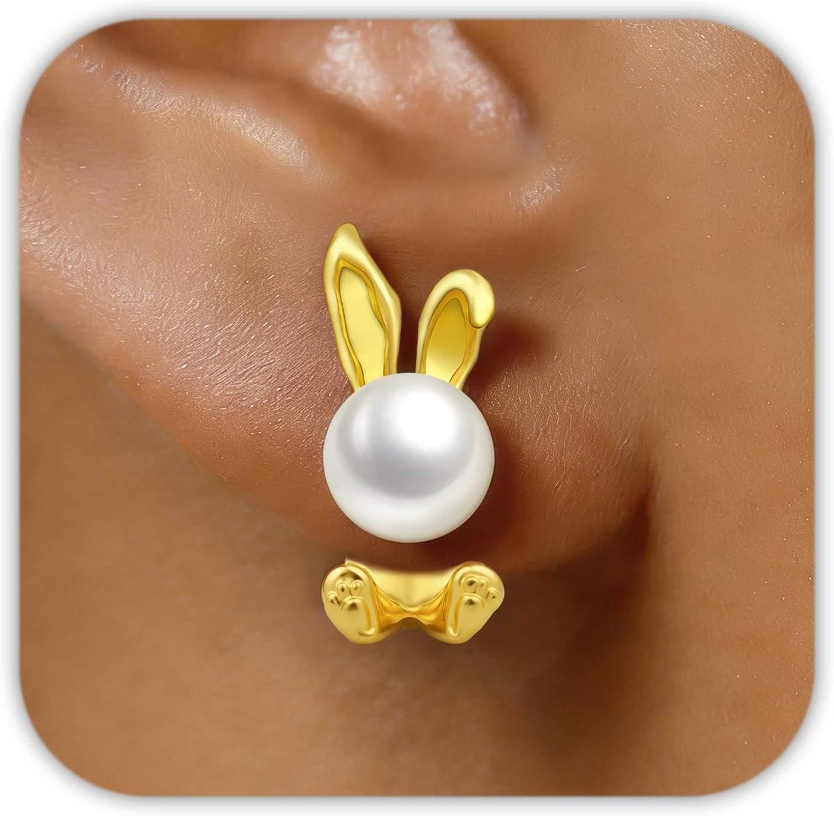 Pearl Earrings for Women, Gold Pearl Drop Earrings for Grils Boho Silver Dangle Earring, White Bridal Dangling Bow