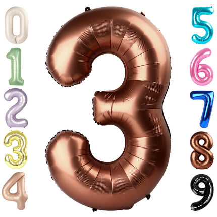 Number Balloons 5 Balloon Blue Birthday Decorations for Men Party, 40 Inch
