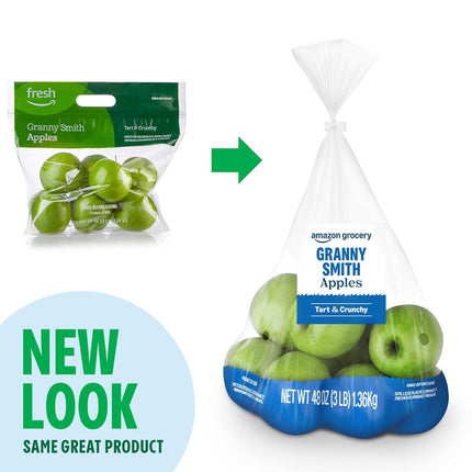 Amazon Grocery, Granny Smith Apples, 3 lb (Previously Fresh Brand, Packaging May Vary)
