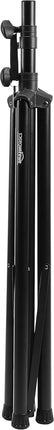 Amazon Basics Adjustable Height Tripod Speaker Stand, Sturdy Steel, Holds up to 99.2 lbs, 52" to 73", Black