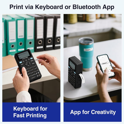 Bluetooth Label Maker with Keyboard and App Support - photo 2