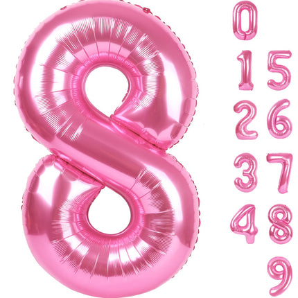 Number Balloons 5 Balloon Blue Birthday Decorations for Men Party, 40 Inch