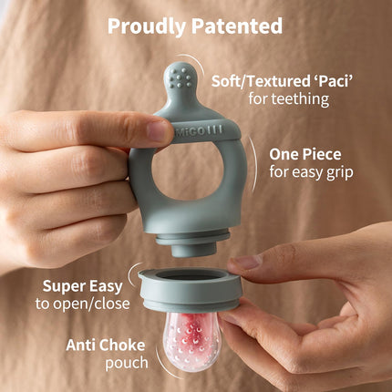 Baby Fruit Feeder Food Pacifier & Freezer Popsicle Mold for Teething - photo 3
