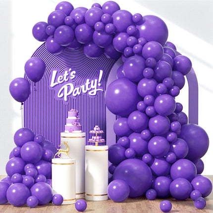 122pcs Burgundy Maroon Latex Balloons in 18 12 10 5 inches