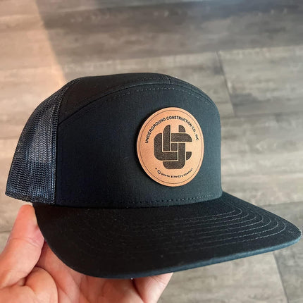 Personalized Custom 168 Style Trucker Leather Patch Hat for Men & Women