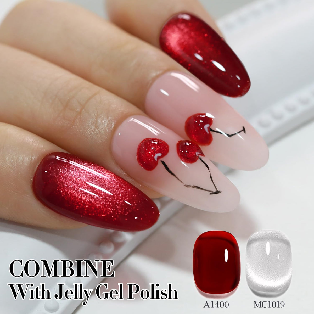 Silver Cat Eye Gel Polish with Magnet, 15ml - photo 3