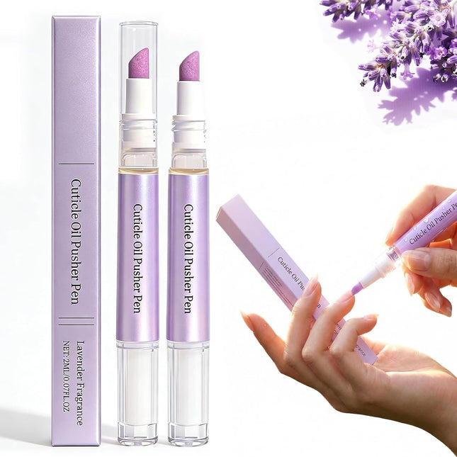 2-in-1 Cuticle Oil Pusher Pen,2026 New Ceramic Cuticle Pusher Oil