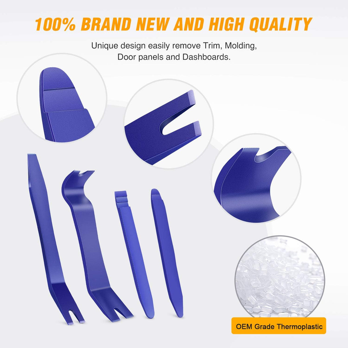 5-Piece Auto Trim Removal No-Scratch Pry Tool Kit - photo 3