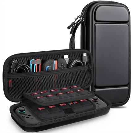Carrying Case for Nintendo Switch 2 (2025), Shockproof Hard Shell Switch 2 Case, Protective Cover Travel Bag with 19 Game Card & 2 Micro SD Card Slots & Inner Pocket, Black
