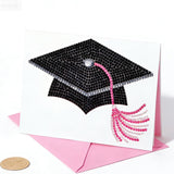 Pink Graduation Card Envelope with V-Flap