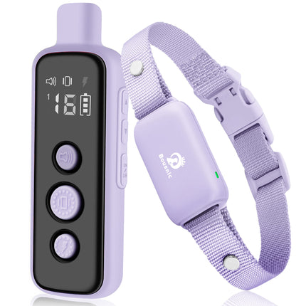 Shock Collar for Dogs - Waterproof Rechargeable Dog Electric Training Collar with Remote for Small Medium Large Dogs with Beep, Vibration, Safe Shock Modes (8-120 Lbs) (Grey)