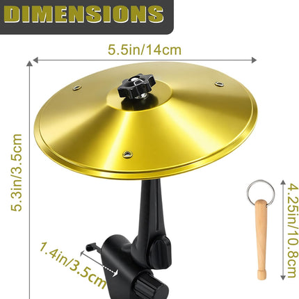 Car Crash Cymbal Air Vent - 2026 Upgrade Mini Car Symbol Drum for Dash, Dashboard Cymbal for Car, Fun for Every Drive, Fits Most Vehicles