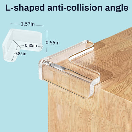 12 Pack Corner Protector, Table Protectors, Clear Furniture Edge Safety & Corner Guards Bumpers Cushion to Cover Table Edges & Sharp Furniture