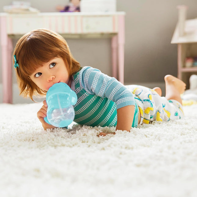 7 oz Weighted Straw Sippy Cups for Toddlers