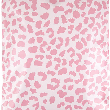 Inspired Mailers - Large Poly Mailers 14.5 x 19-50 Pack - Rose Gold Cheetah Design - Shipping Bags and Mailing Envelopes for Packaging